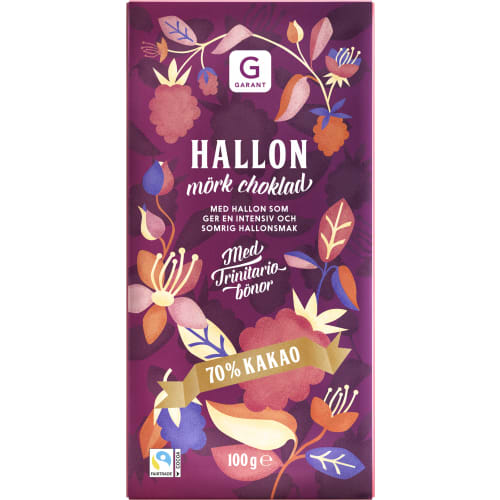 Hallon Mörk Choklad 70% Kakao