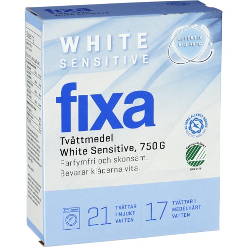 White Sensitive Tvättmedel Pulver