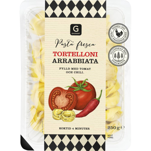 Arrabbiata Tortelloni Färsk Pasta