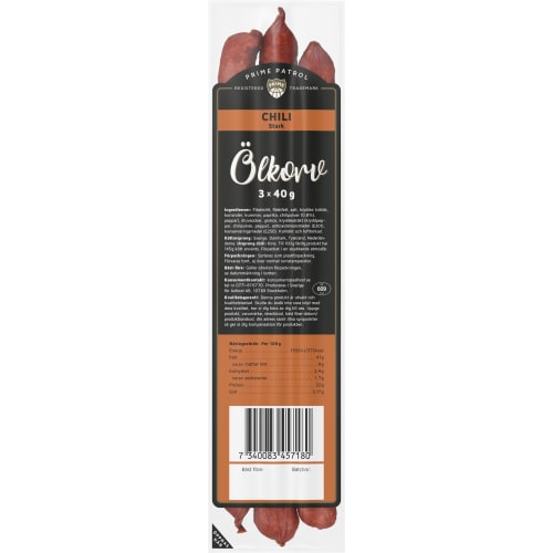 Ölkorv Chili 3-pack