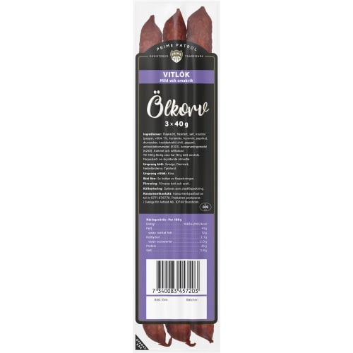 Ölkorv Vitlök 3-pack