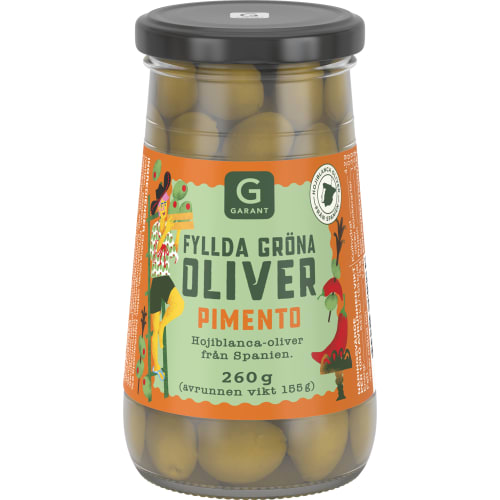 Gröna Oliver med Pimiento
