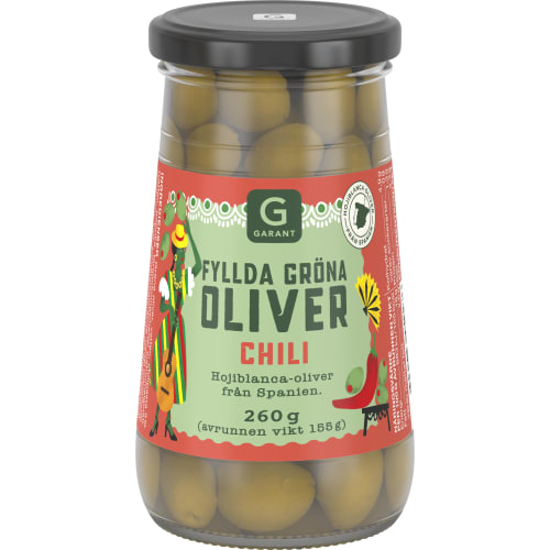 Gröna Oliver med Chili