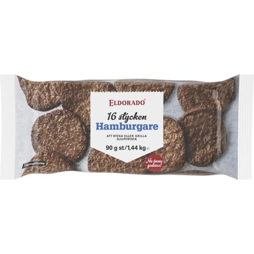 Eldorado Hamburgare Frysta/ 16x90g
