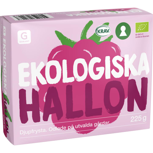 Hallon Ekologiska Frysta