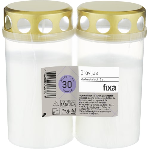 Gravlykta med Lock 30 Timmar