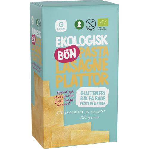 Lasagneplattor Bönpasta Glutenfri