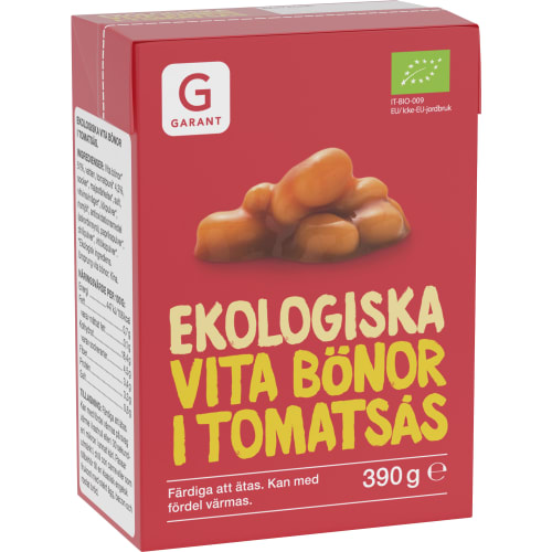 Vita Bönor Tomatsås Ekologiska