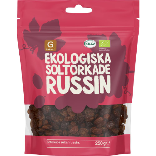 Russin Soltorkade Kärnfria Ekologiska