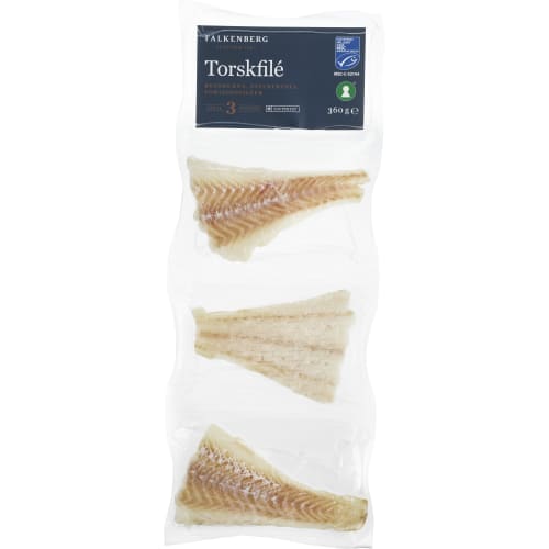Torskfilé 3x120g Fryst/3-pack