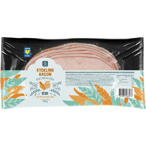 Kycklingbacon Rökt med Alspån