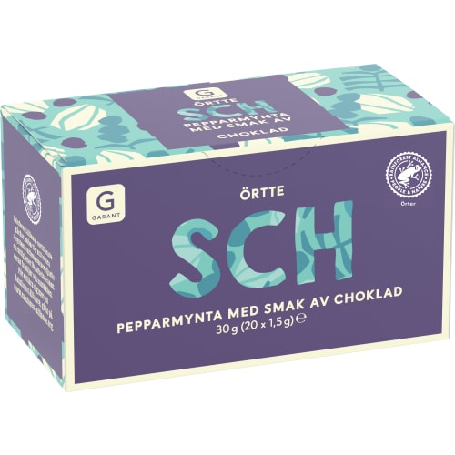 Pepparmynta M. Smak av Choklad Sch Örtte