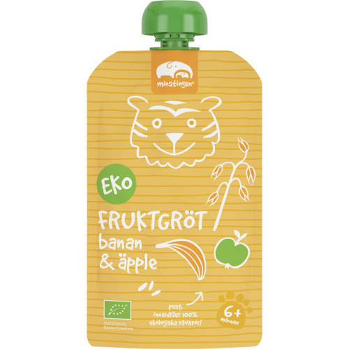 Fruktgröt Banan Äpple Från 6 Månader