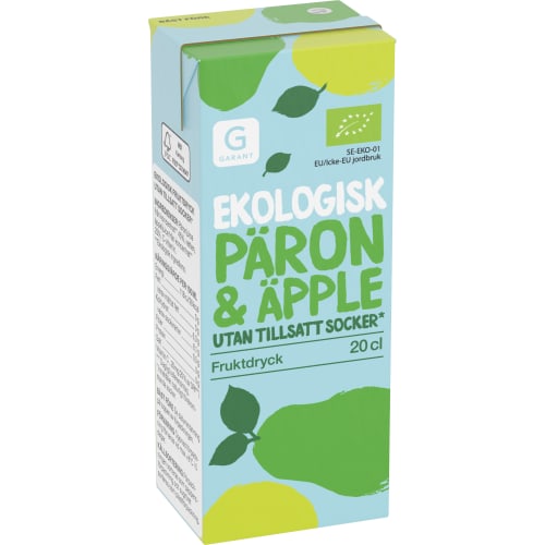 Päron Äpple Ekologisk Fruktdryck Tetra