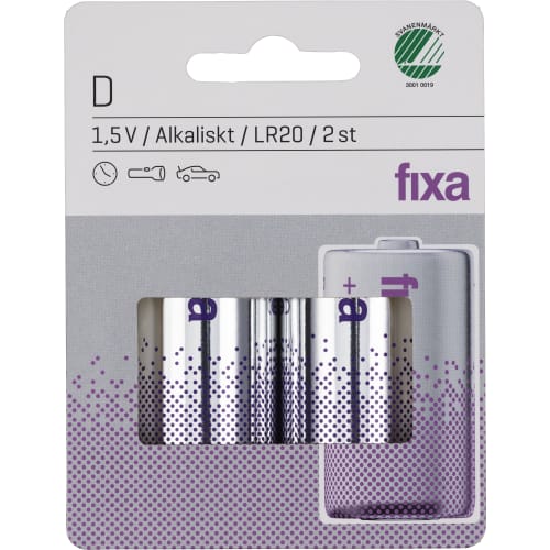 Batteri D 1,5v Alkaliskt Lr20