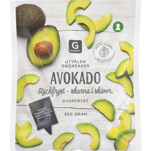 Garant Avokado Skivor Fryst