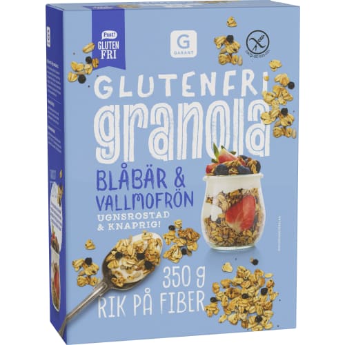 Granola Blåbär Vallmo Glutenfritt
