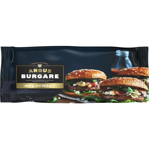 Angusburgare Frysta/ 4x113,5g