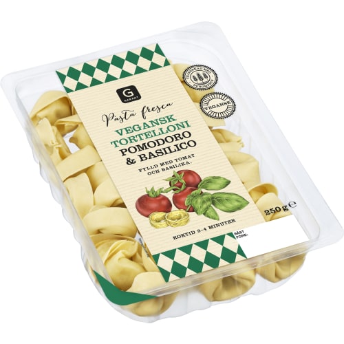 Tortelloni Pomodoro & Basilico Vegansk Färsk Pasta