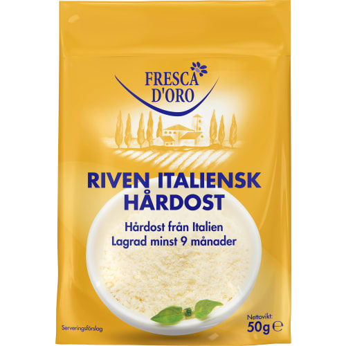 Hårdost Italiensk Riven 9månader