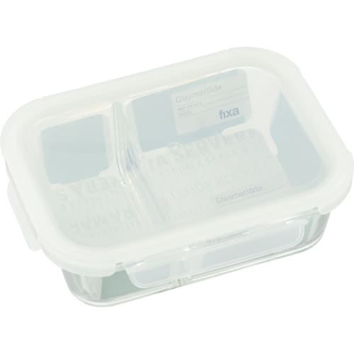 Matlåda 950Ml med Fack Glas
