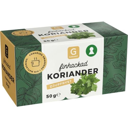Koriander Finhackad Fryst