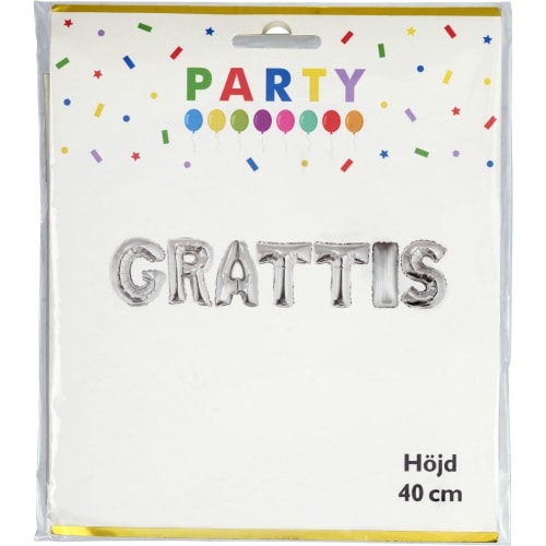 Ballong Grattis 40cm