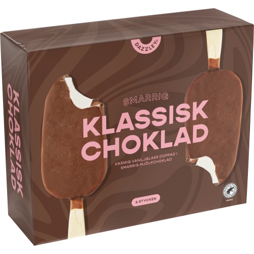 Klassisk Choklad Glasspinne