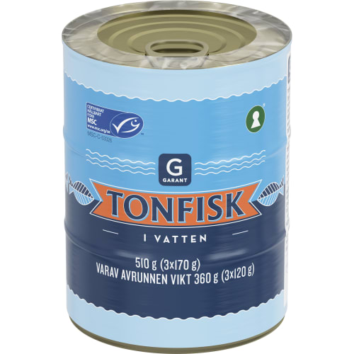 Tonfisk Vatten 3x170g
