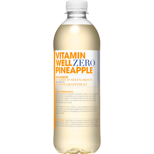 Vitamin Well ZERO Pineapple 50cl