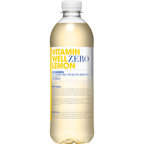 Vitamin Well Zero Lemon Funktionsdryck Pet