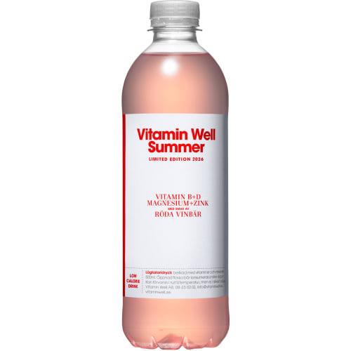 Röda Vinbär Summer Edition Funktionsdryck Pet