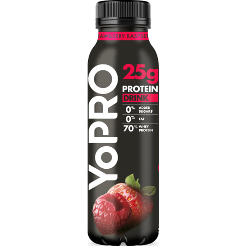 Danone Yopro Protein Drink Strawberry Raspberry Laktosfri