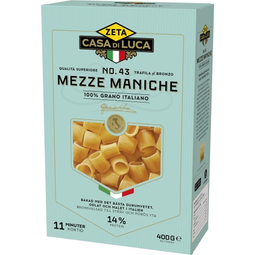 Mezze Maniche Pasta