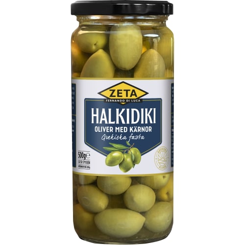 Halkidiki Oliver med Kärnor Grekiska Fasta
