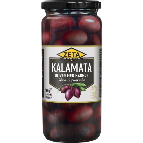 Kalamata Oliver med Kärnor Stora & Smakrika