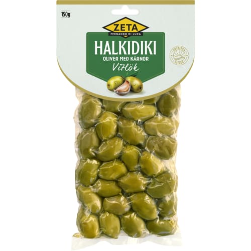 Vitlök Halkidiki Oliver med Kärnor