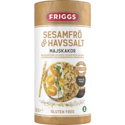 Sesam Havssalt Majskakor
