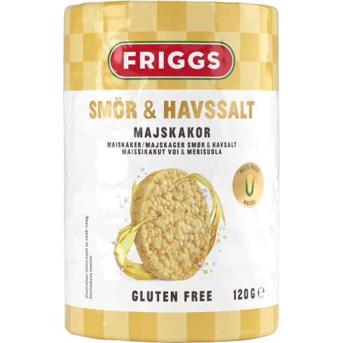 Smör Havssalt Majskakor