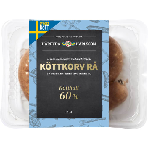 Köttkorv Rå Sverige