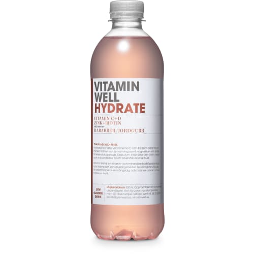Hydrate Rabarber/jordgubb Stilla Vatten Pet