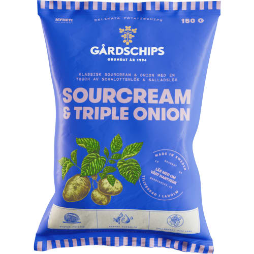 Sourcream & Triple Onion Chips
