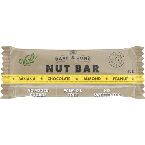 Nut Bar Banana Chocolate