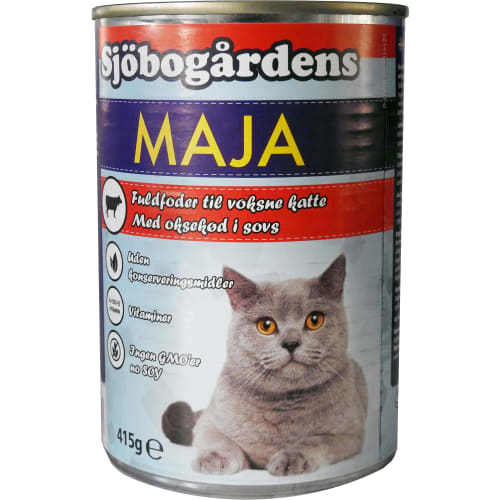 Oxkött i Sås Maja Kattmat Våt