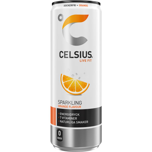 Orange Energidryck Burk