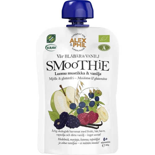 Blåbär Vanilj Smoothie Från 6 Månader