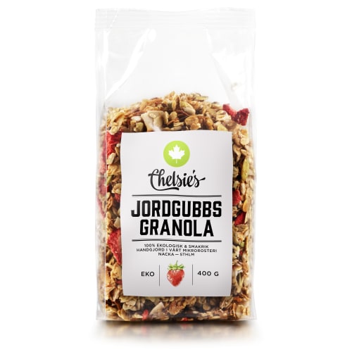Jordgubbs Granola Glutenfritt