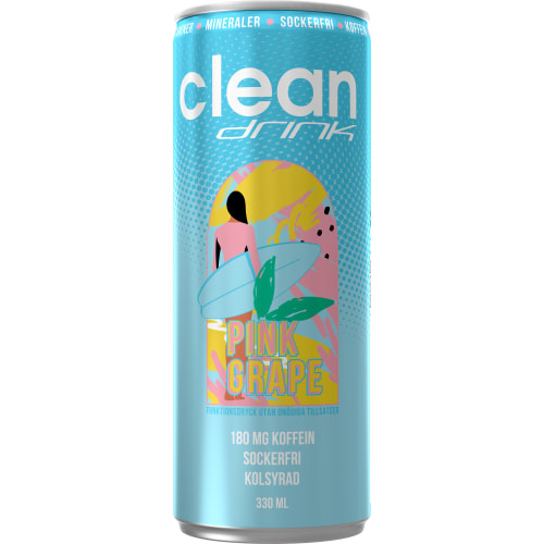 Pink Grape Energidryck, Burk