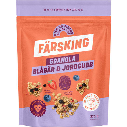 Blåbär Jordgub Granola