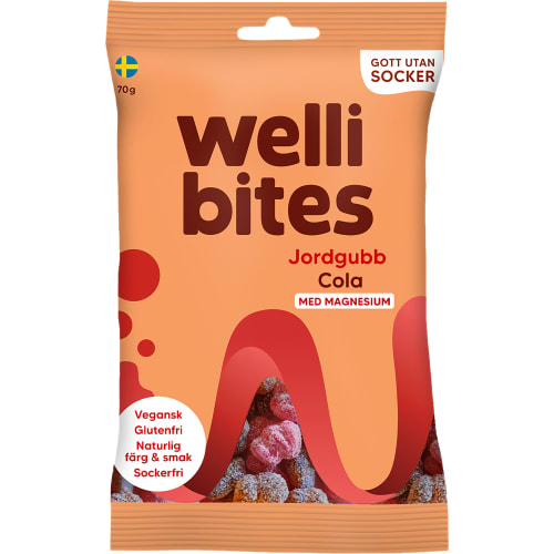 Jordgubb Cola Sockerfri Vegan